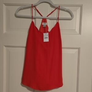 Jcrew Scalloped Bold Dark Pink Camisole